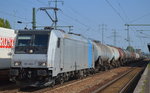Railpool Lok 185 689-7 f�r HSL f�hrt zur Pause mit Kesselwagenzug (Bio-Diesel) im Bf.