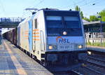 HSL mit der Railpool Lok 185 687-1 und Kesselwagenzug am 11.05.17 Bf.