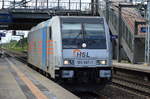 HSL mit der Railpool-Lok 185 687-1 Durchfahrt Bf.