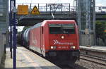RHC mit 185 605-3 und Kesselwagenzug (leer)Richtung Stendell am 27.07.17 BF.
