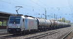 Die polnische LOTOS mit der Railpool-Lok E 186 146-7 und Kesselwagenzug am 11.04.17 Bf.