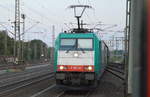 VPS - Verkehrsbetriebe Peine-Salzgitter GmbH mit der Doppeltraktion E 186 131-9 + 186 247-3 und Schüttgutwagenzug bei der Einfahrt BF.