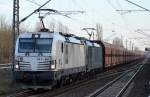 Wie ich es mir schon gedacht hatte setzt DB Schenker Rail jetzt wohl regelmäßig ihre angemietete MRCE Vectron Flotte für ihre fast täglichen Erzzüge ein, hier in