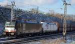 Diesmal die MRCE-Vectron Doppeltraktion X4 E- 614 (NVR-Number: 91 80 6193 614-5 D-DISPO, Siemens Bj.2015) + X4 E - 609  [NVR-Number: 91 80 6193 609-5 D-DISPO, Siemens Bj.2015]  für DB Schenker