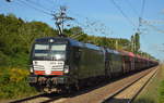 DB Cargo mit der MRCE Doppeltraktion 193 616-0 + 193 600-4 und ERzzug am 04.09.17 Bf.