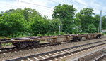 Gelenk-Containertragwagen vom Einsteller AAEC mit der Nr.