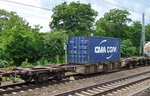Containertragwagen vom Einsteller AAEC mit der Nr.