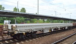 Drehgestell-Flachwagen vom Einsteller AAE mit der Nr.