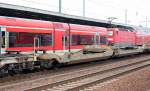 Eine Taschenwagen-Doppeleinheit vom Typ Sdggmrss (S139) eingestellt in den Niederlanden mit der Nr.