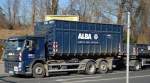 VOLVO FM 410 Abrollkipper + Hänger der Recyclingfa.