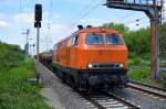 BBL 17 (225 099-1) mit Ganzzug Schüttgutkippwagen der Fa.