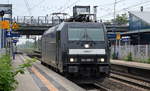 CTL mit 185 566-7 am 26.05.16 Durchfahrt Bf.
