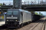 CTL mit der MRCE 185 563-4 und einem Ganzzug firmeneigener offener Güterwagen mit Kohle aus Polen beladen am 02.08.17 Bf.