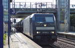 CTL mit der MRCE 185 563-4 und Kesselwagenzug (leer) Richtung Stendell am 22.09.17 Durchfahrt Bf.