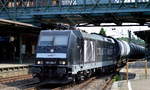 MRCE 185 566-7 für CTL mit Kesselwagenzug am 20.06.17 Bf.