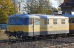 Hier der Triebwagen 725 004-6 des GLEISMESSZUGES der DB Netz Instandsetzung, 25.10.10 Berlin-Blankenburg.