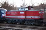 EGP Lok 212 024-4 (92 80 1212 024-4 D-EGP) am 20.02.12 Berlin-Greifswalder Str.