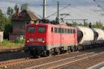 EGP Lok 140 824-4 mit Leerzug Zementstaubwagen vom Zementwerk Berlin Greifswalder Str.