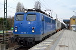 EGP 139 285-1 mit Containerzug aus Hamburg kurz vor ihrem Zielpunkt Berlin Westhafen am 13.04.16 Durchfahrt Bhf.