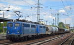 EGP Doppeltraktion 140 853-3 + 140 824-4 mit dem Leer-Zementzug vom Zementwerk Berlin Greifswalder Str.