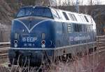 Ex DB-Lok, jetzt schon lange Zeit in EGP Besitz, 221 136-5 (92 80 1221 136-5 D-EGP, KM Bj.1965) am 20.03.09 am Gbf.