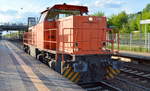 Zu diesem Zeitpunk an die Eichholz Eivel GmbH, Berlin vermietet, die Mak G 1206 [NVR-Nummer: 92 80 1275 867-0 D-BUVL, Bj.2004] der B & V Leipzig GmbH bei der Durchfahrt Bf. Berlin-Hohenschönhausen.