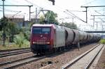 EKO-Trans 145-CL 002 (91 80 6145 082-4 D-EKO) mit Ganzzug Staubgutsilowagen (Steinkohlestaub) am 23.07.12 Bhf.