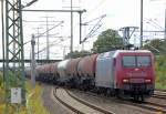 EKO-Trans 145-CL 001 (91 80 6145 081-6 D-EKO) unterwegs mit einem Ganzzug Staubsilowagen f�r Steinkohlestaub, 03.09.10 Flughafen Berlin-Sch�nefeld.