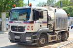 MAN TGS Asphaltkocher der Baufirma EUROVIA am 10.05.11 Berlin-Pankow.