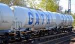 Ein Kesselwagen vom Einsteller GATX Rail Germany GmnH eingestellt in den Niederladen mit der Nr.