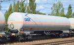 Gasdruckkesselwagen vom Einsteller GATX Germany mit niederländischer Zulassung mit der Nr.