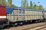 Ein französischer Rolldachwagen mit Rollplaneabdeckung vom Einsteller ERMEWA SAS mit der Nr.