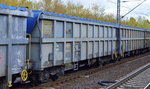 Französische Rolldachwagen vom Einsteller Ermewa, vorne der Wagen mit der Nr. 33 RIV 87 F-ERSA 0808 022-5 Tams am 10.10.15 Berlin Hohenschönhausen.