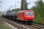 HGK 2005/145-CL 015 mit Kesselwagenzug am 06.05.13 Berlin-Karow.