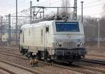 Neben den von der franz�sischen Firma FRET gemieteten PRIMA EL3U Loks hat ITL auch von CBRail Loks den selben Loktyp angemietet, hier die E 37 528 (91 87 0037 528-3 F-CBR, Alstom Bj.2009) am 09.02.11