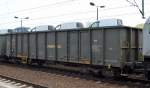 In Moment von ITL angemietet eine ganze Reihe offener G�terwagen vom Einsteller ADVANCED WORLD TRANSPORT A.S.
