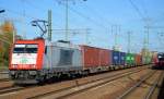ITL mit 185 650-9 am 26.10.15 Durchfahrt BHf.