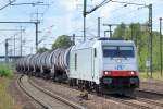 ITL mit 285 108-7 und einem recht kurzen Kesselwagenzug am 10.09.15 Bhf.
