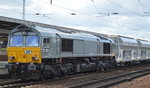 ITL CB 1001 (266 106-4) mit langem Schüttgutwagenzug (Kies)am 18-04-16 Bhf.