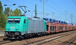 ITL 185 611-1 mit PKW-Transportzug (VW-Nutzfahrzeuge) am 15.09.16 Bf.