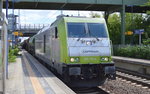 Captrain/ITL 285 119-4 mit Schüttgutwagenzug am 07.07.16 Bf.
