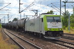 Captrain/ITL mit Kesselwagenzug am 19.07.16 Bf.