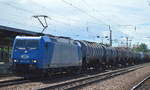 ITL mit 185-CL 004 (185 504-8) und Kesselwagenzug am 06.07.16 Bf.