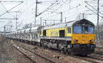 Captrain/ITL 66 02/266 030-6 mit Schüttgutwagenzug am 14.03.17 Bf.