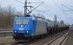 ITL 185 CL 004 (185 504-8) mit Kesselwagenzug (Xylole) am 21.03.17 Bf.