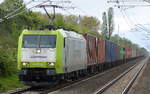 Captrain/ITL 185-Cl 005 (185 505-5) mit Containerzug am 09.05.17 Bf.