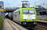 Captrain/ITL 185 598-0 mit Kesselwagenzug am 27.07.17 Bf.
