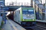 Captrain/ITL 285 117-9 mit Schüttgutwagenzug am 06.07.17 Bf.