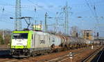 Captrain/ITL mit 185 650-9 mit Kesselwagenzug (Dieselkraftstoff) am 07.12.17 Bf.