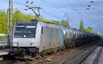 LEG mit der Railpool Lok 185 674-9 und Kesselwagenzug (leer) Richtung Stendell am 08.05.17 Bf.